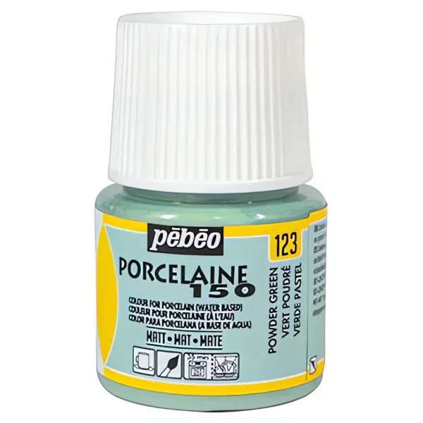 Porcelain 150 č.123 (Pébéo) - 45ml prášková zelená