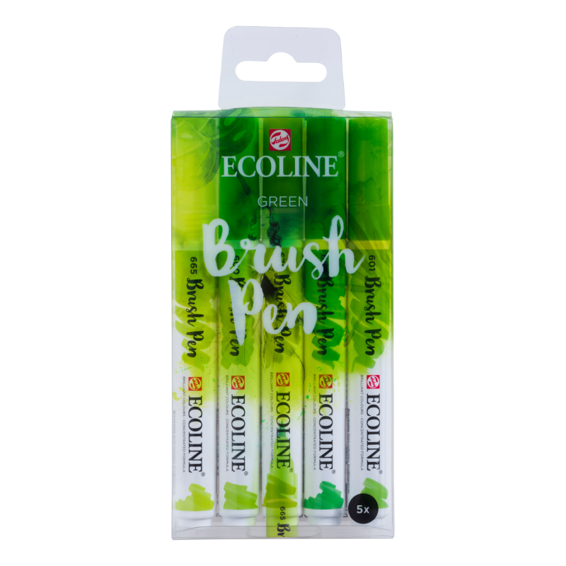 RT Ecoline Brush Pen X5 Green