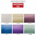 Sada akrylových barev Amsterdam - perleťové odstíny 6x20ml