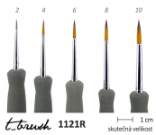 Štětce T- brush Transparent 1121R - kulaté | 1121R - kulatý č.6, 1121R - kulatý č.8, 1121R - kulatý č.10