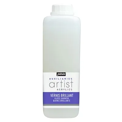 Závěrečný akrylový lak - lesklý (Pébéo) - lahev 1000ml 