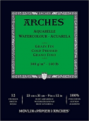 Arches skicák lepený 14,8x21cm 12l CP 300g