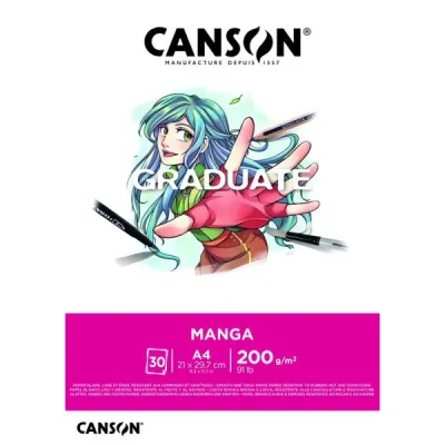 Graduate Manga skicák lepený  30l S 200g - varianty | Graduate Manga skicák lepený - A4, Graduate Manga skicák lepený - A3