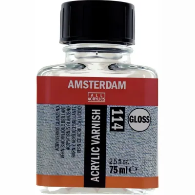 Lak lesklý pro akrylové bavy Amsterdam - 75ml