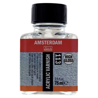 Lak vysoce lesklý pro akryl. barvy Amsterdam - 75ml