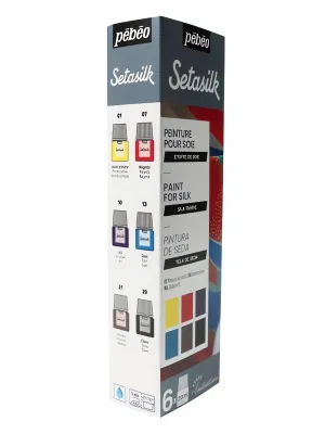 Sada barev na hedvábí - Setasilk (Pebeo) - 6x20ml