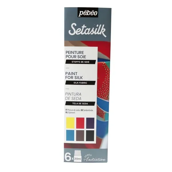 Sada barev na hedvábí - Setasilk (Pebeo) - 6x20ml