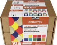 Sada nevypalovacích barev CERAMIC (Pébéo) 10x45ml