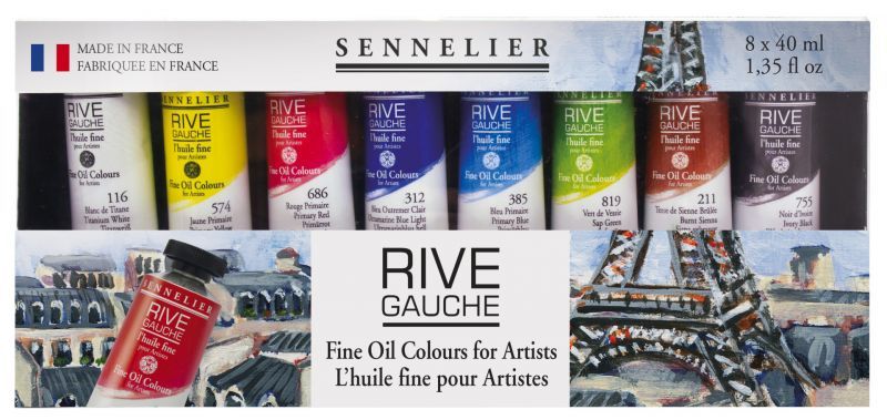 Sada olejových barev Rive Gauche - 8 x 40 ml