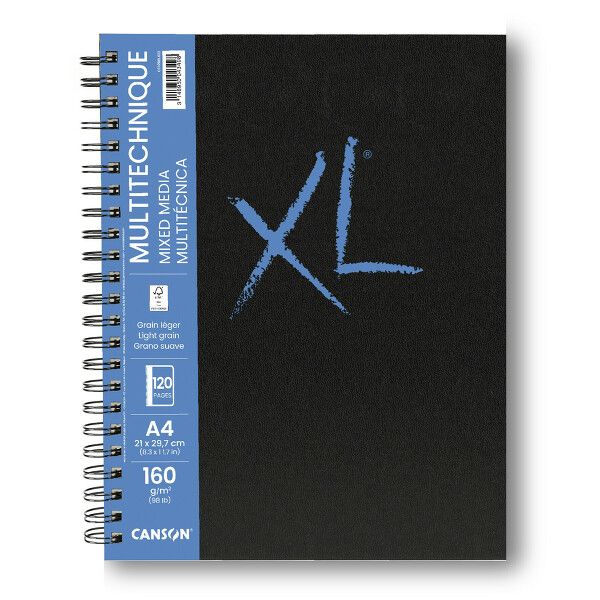 XL Book Mix. Media skicák kr.vazba A4 60l LG 160g